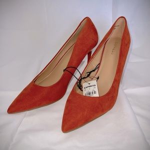 Express size 6, burnt orange, suede heel